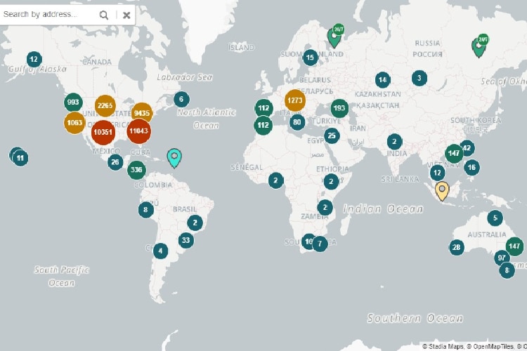 Estudo revela países com maior número de caixas eletrônicos de Bitcoin