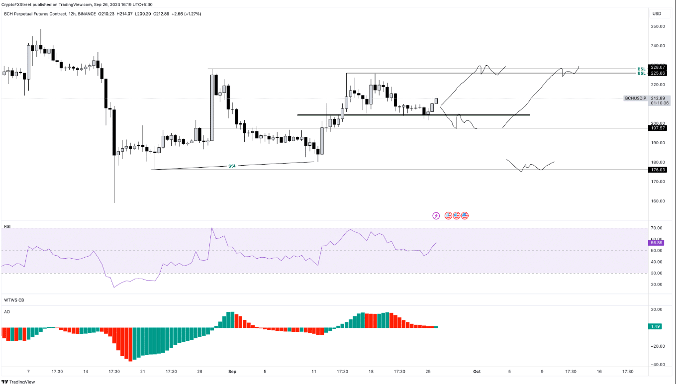 Grafico aponta alta para o Bitcoin Cash